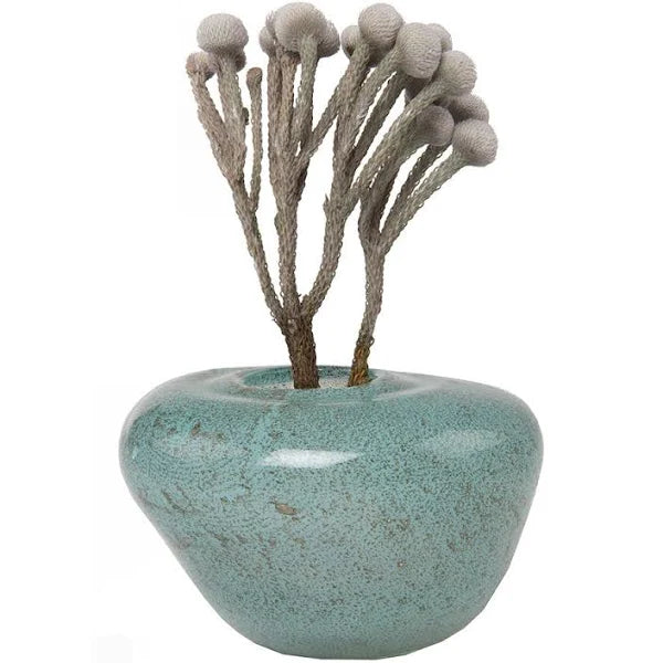 Teal Glass Vase
