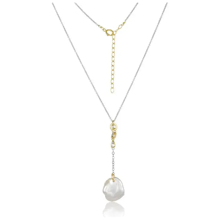 Azure Keshi Pearl Necklace
