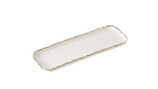 White Porcelain - Small Rectangular Tray