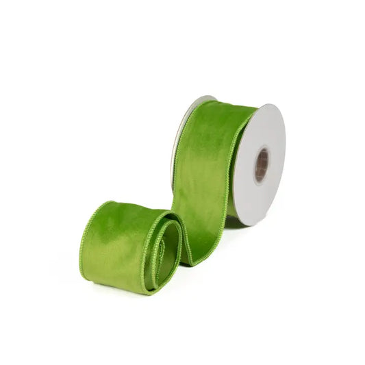 Velvet Ribbon - Apple Green