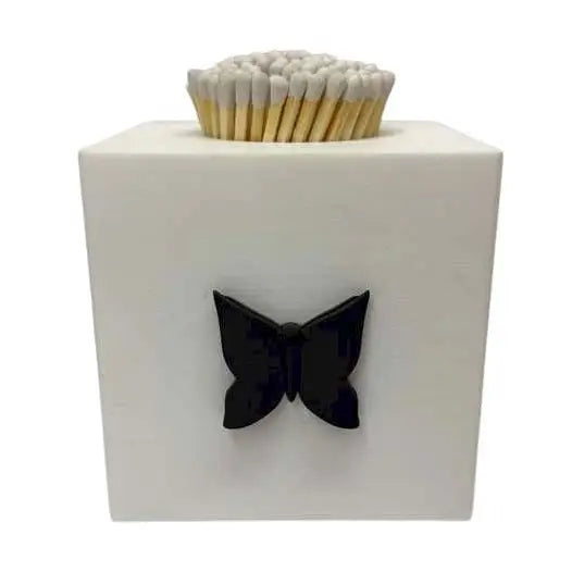 Match Holder - Black Butterfly