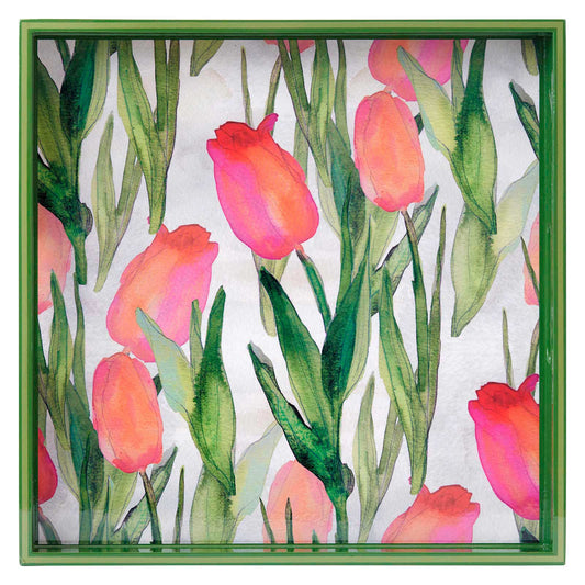 Pink Tulip Tray