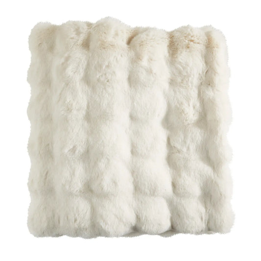 Faux Fur Throw - Ivory