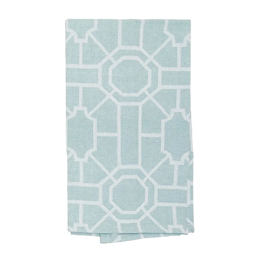 Tea Towel - Sky Blue Trellis