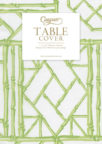 Paper Tablecloth - Green Bamboo