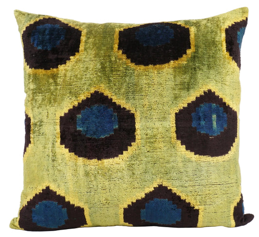Ikat Lime Dots Pillow - 20x20