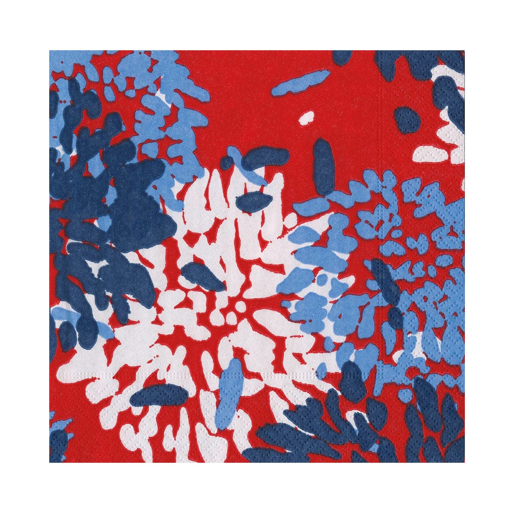 Luncheon Napkin - Abstract Red/White/Blue