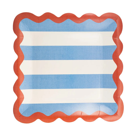 Paper Plate (Small) - Americana Stripes