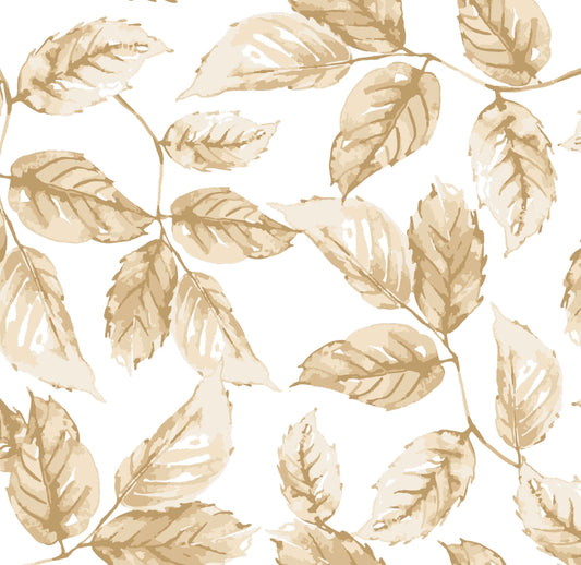 Cocktail Napkin - Gilded Leaves