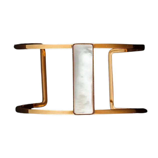 Mother of Pearl Barred Cuff Bracelet