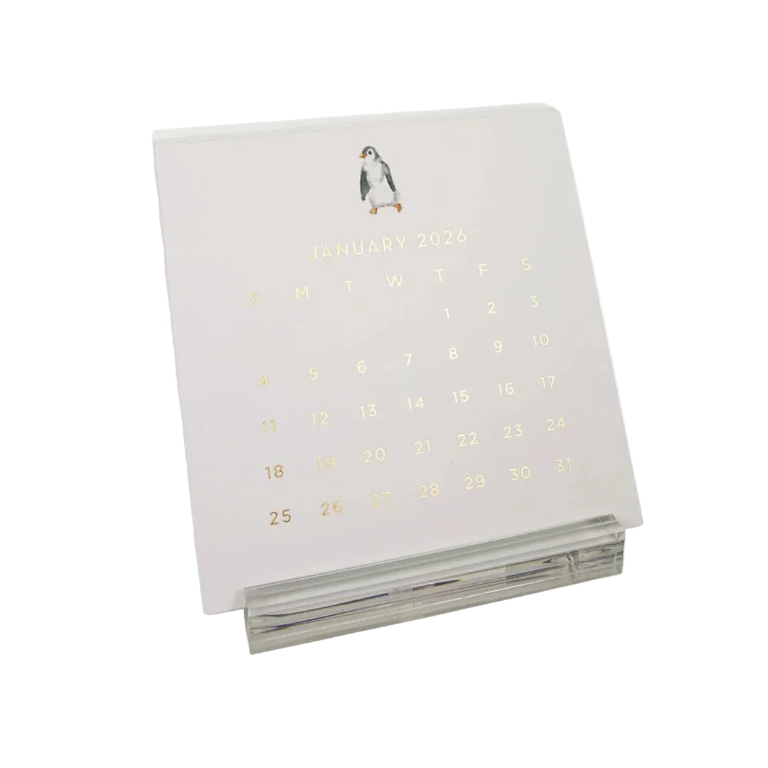 2026 Watercolor Series Desktop Calendar
