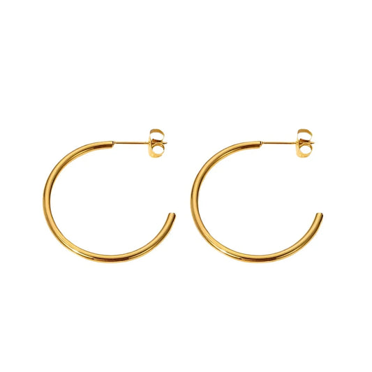 Simple Classic Gold Hoop