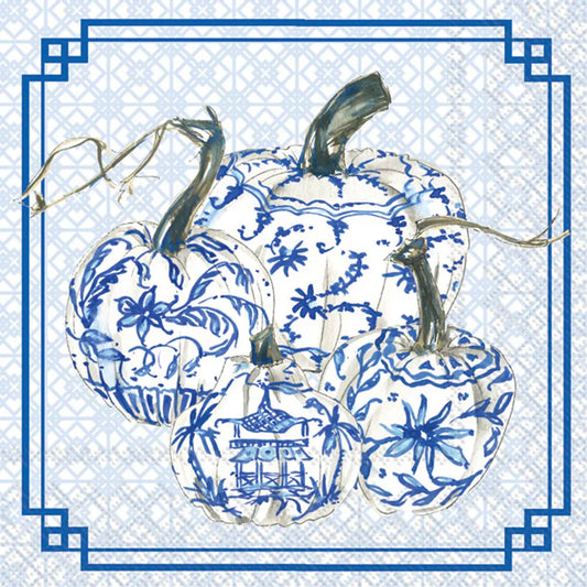 Cocktail Napkin - Chinoiserie Pumpkin