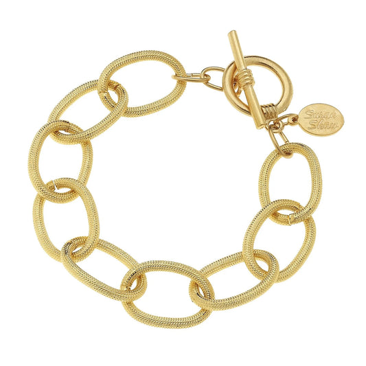 Gold Loop Chain Bracelet