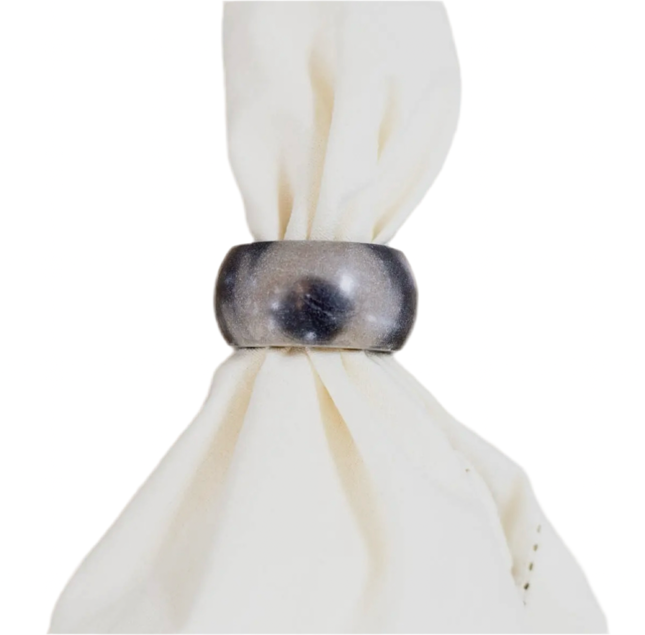 Napkin Ring - Gray Marble