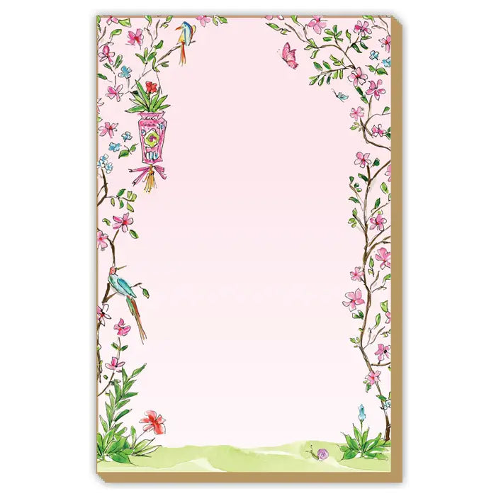 Pink Enchanted Garden Notepad