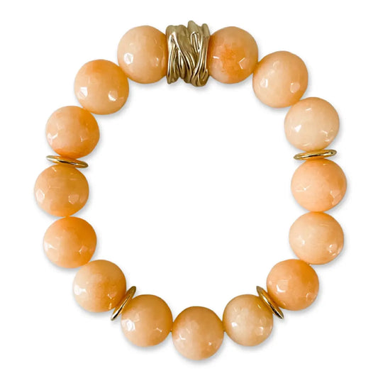 Apricot Beaded Bracelet