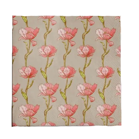 Cocktail Napkin - Gilded Floral