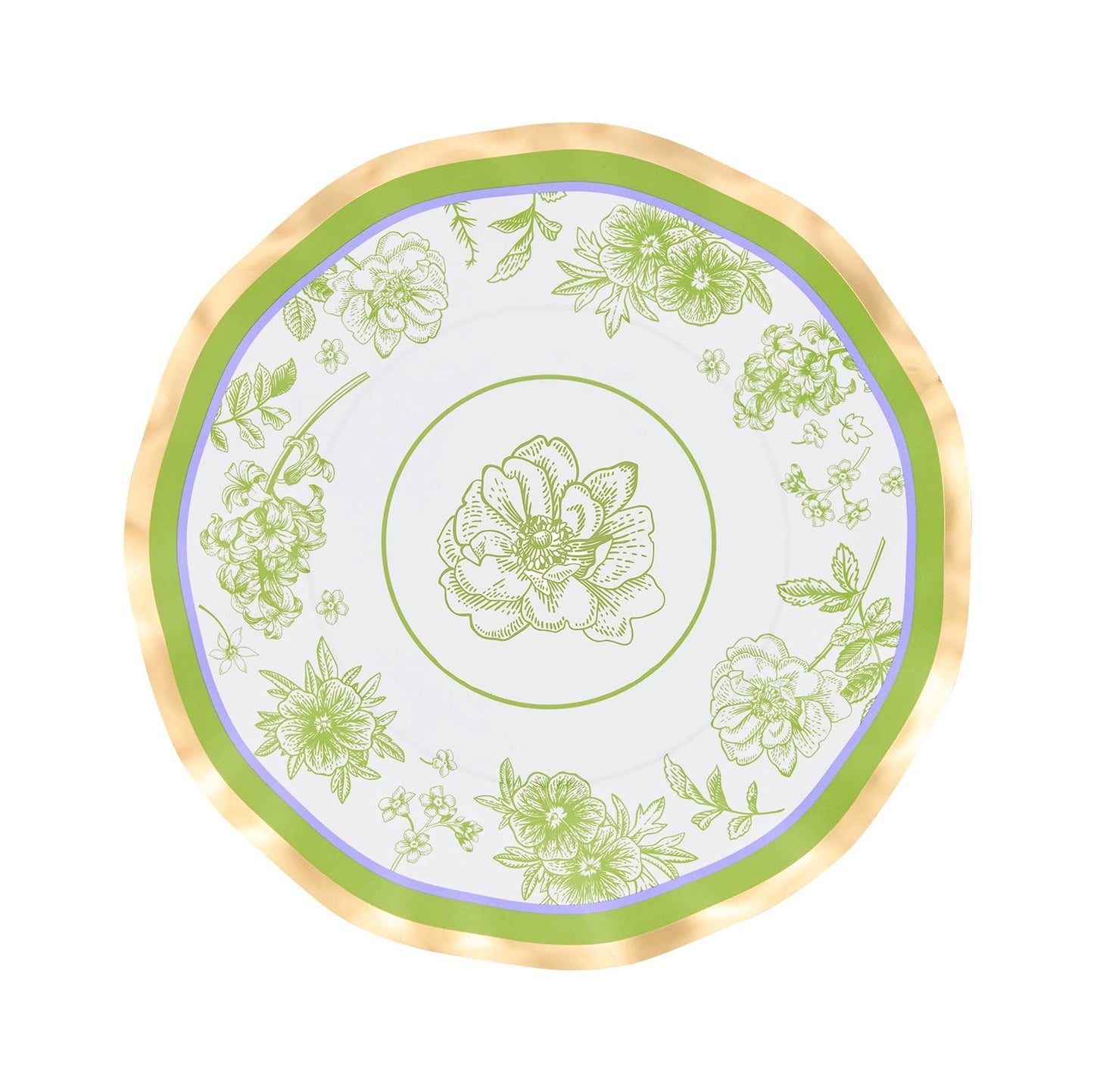Paper Plate (Small) - Floral Toile