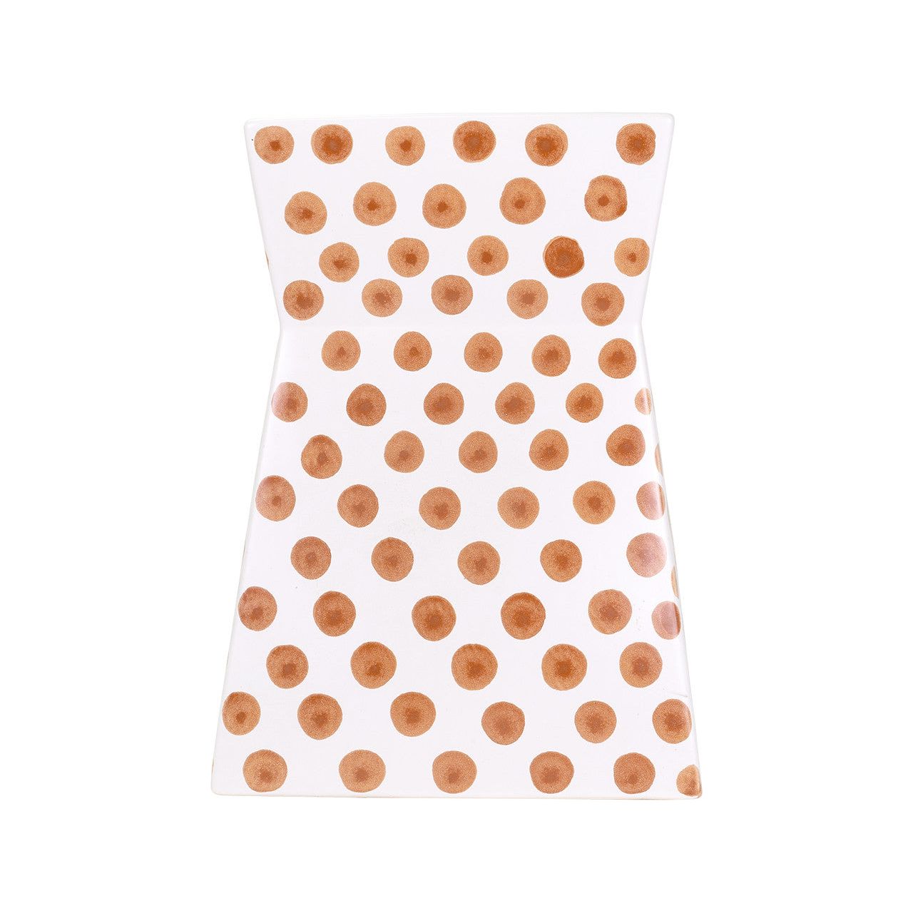 Ceramic Dot Stool - Orange