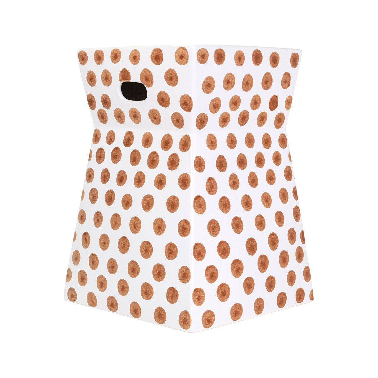 Ceramic Dot Stool - Orange