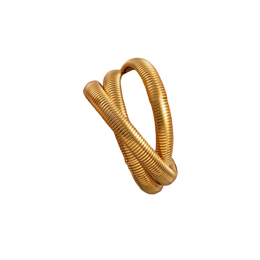 Gold Chunky Alloy Bangle