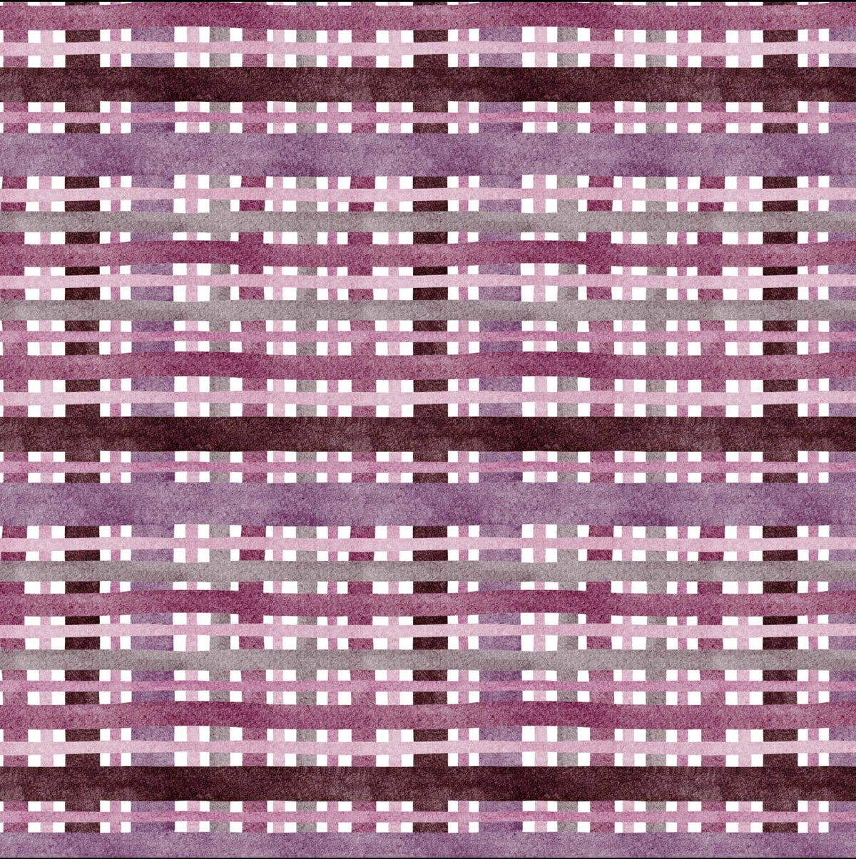 Cocktail Napkin - Purple Plaid