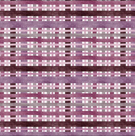 Cocktail Napkin - Purple Plaid