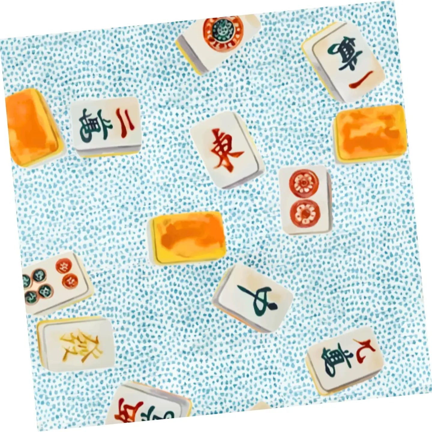 Cocktail Napkin - Mahjong Tiles