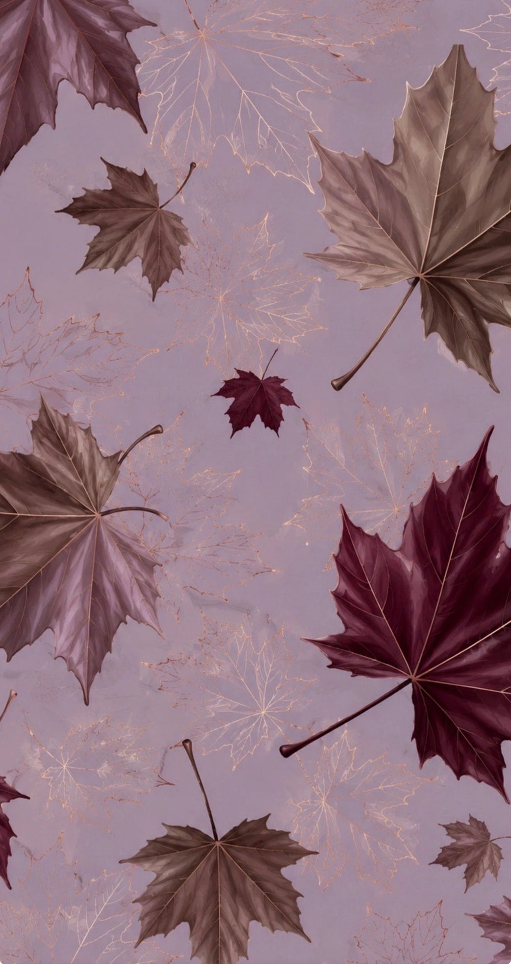 Guest Napkin - Plum Leaves