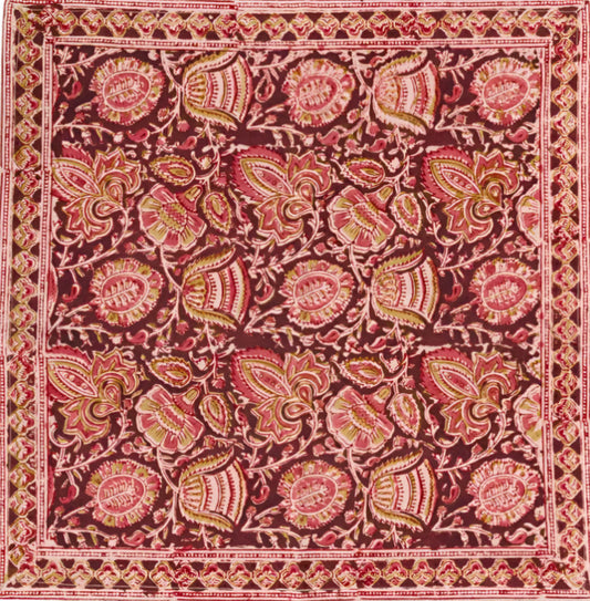 Cloth Napkin S/4 - Terracotta Kalamkari