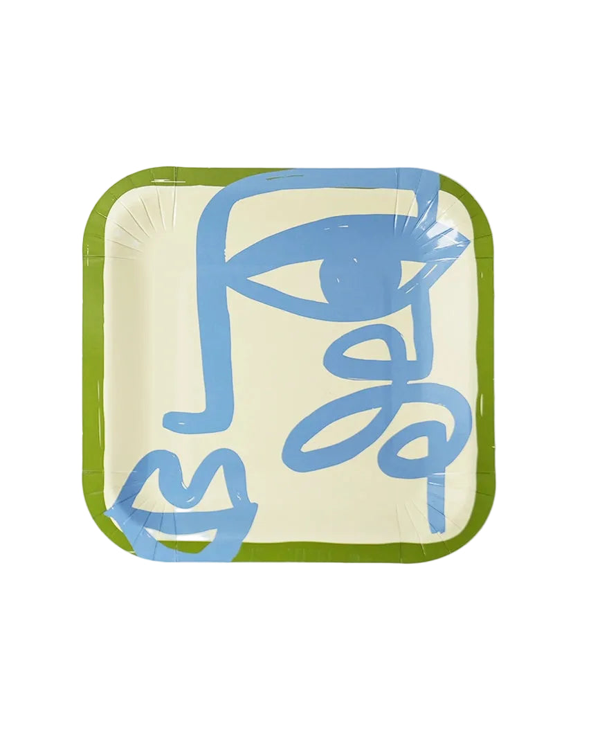Paper Plate (Small) - Scalloped Faces