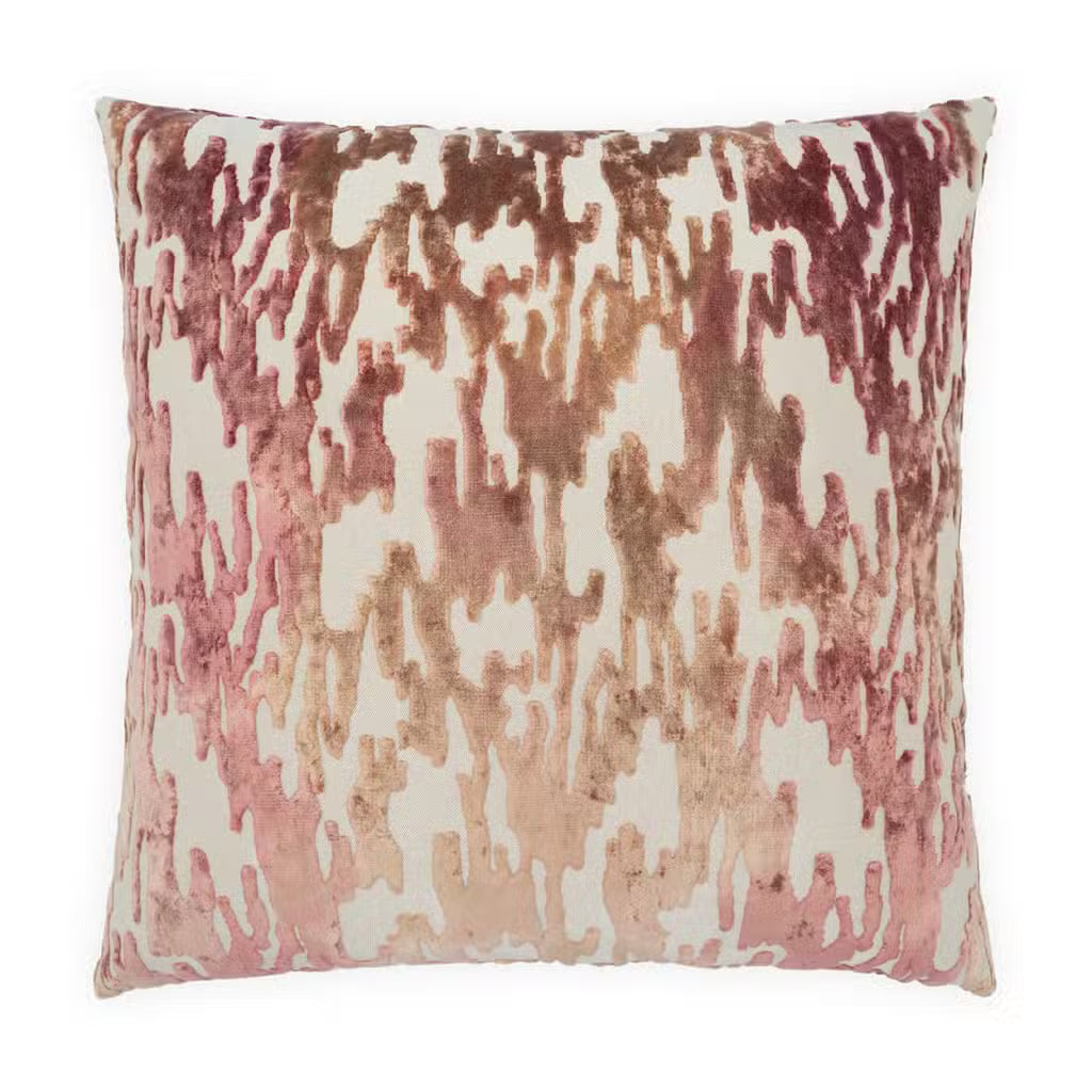 Blush Abstract Pillow - 24x24
