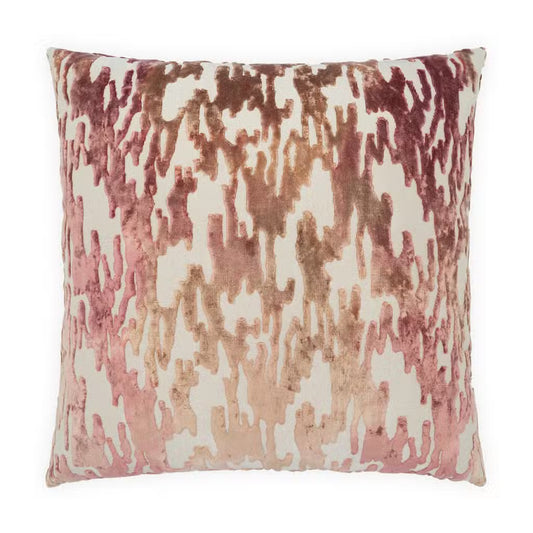 Blush Abstract Pillow - 24x24