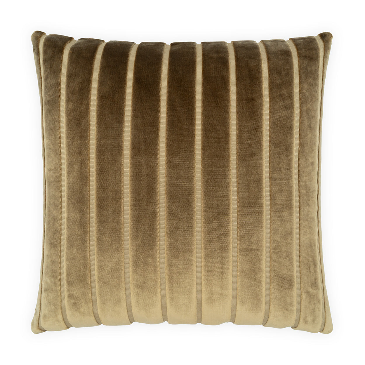 Walnut Striped Pillow - 24x24