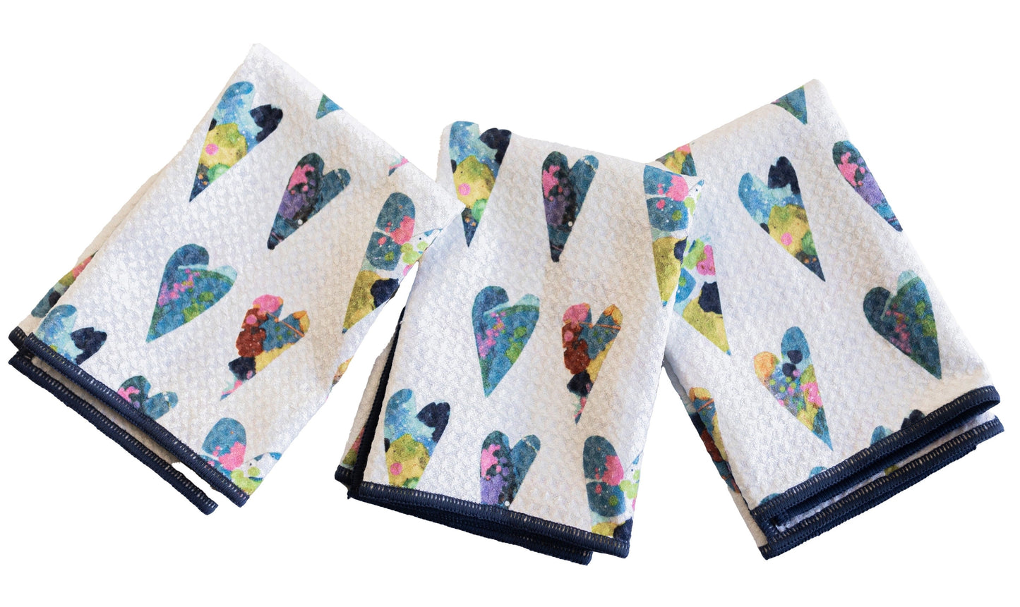 Mini Tea Towel - Love S/3