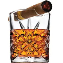 Cigar Whiskey Glass/Top Groove