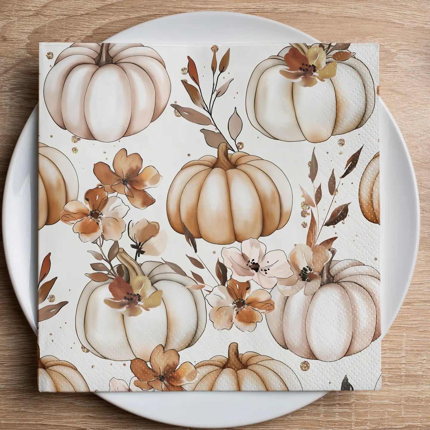 Cocktail Napkin - Autumn Pumpkins