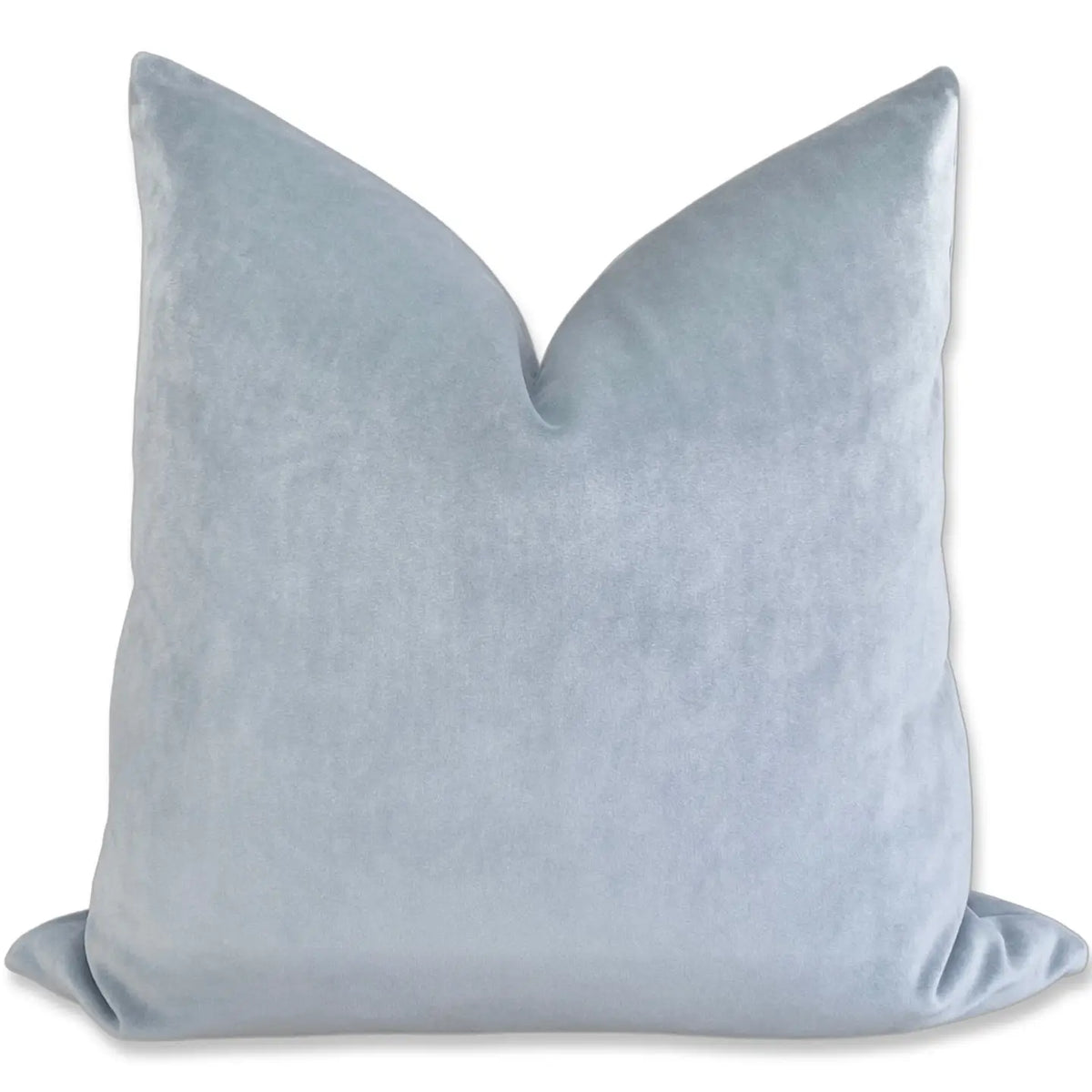 Dusty Blue Velvet Pillow - 20x20