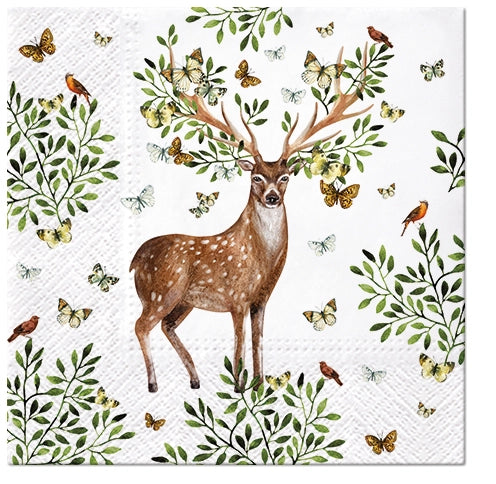 Luncheon Napkin - Forest Antlers