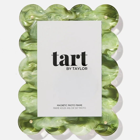Green Marbled Acrylic Frame - Rectangle