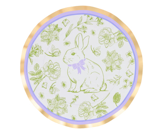 Paper Plate (Large) - Easter Toile