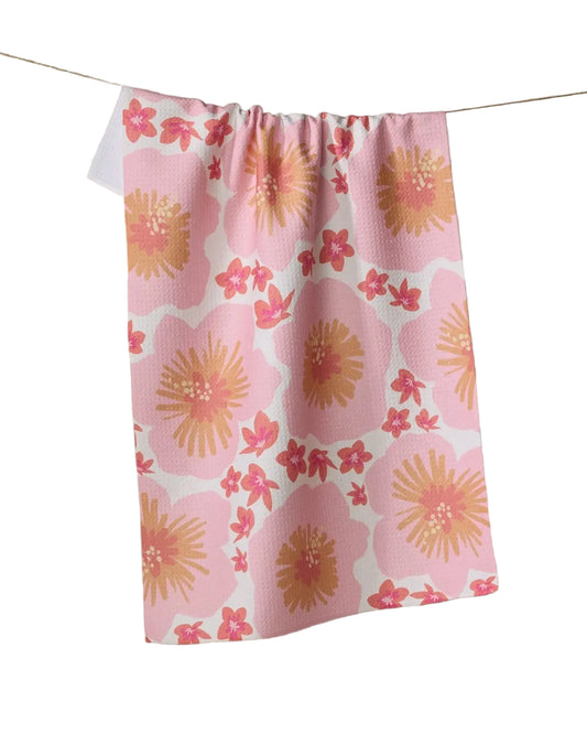 Tea Towel - Hibiscus Sunset