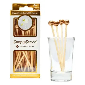 Bamboo Picks - Gold