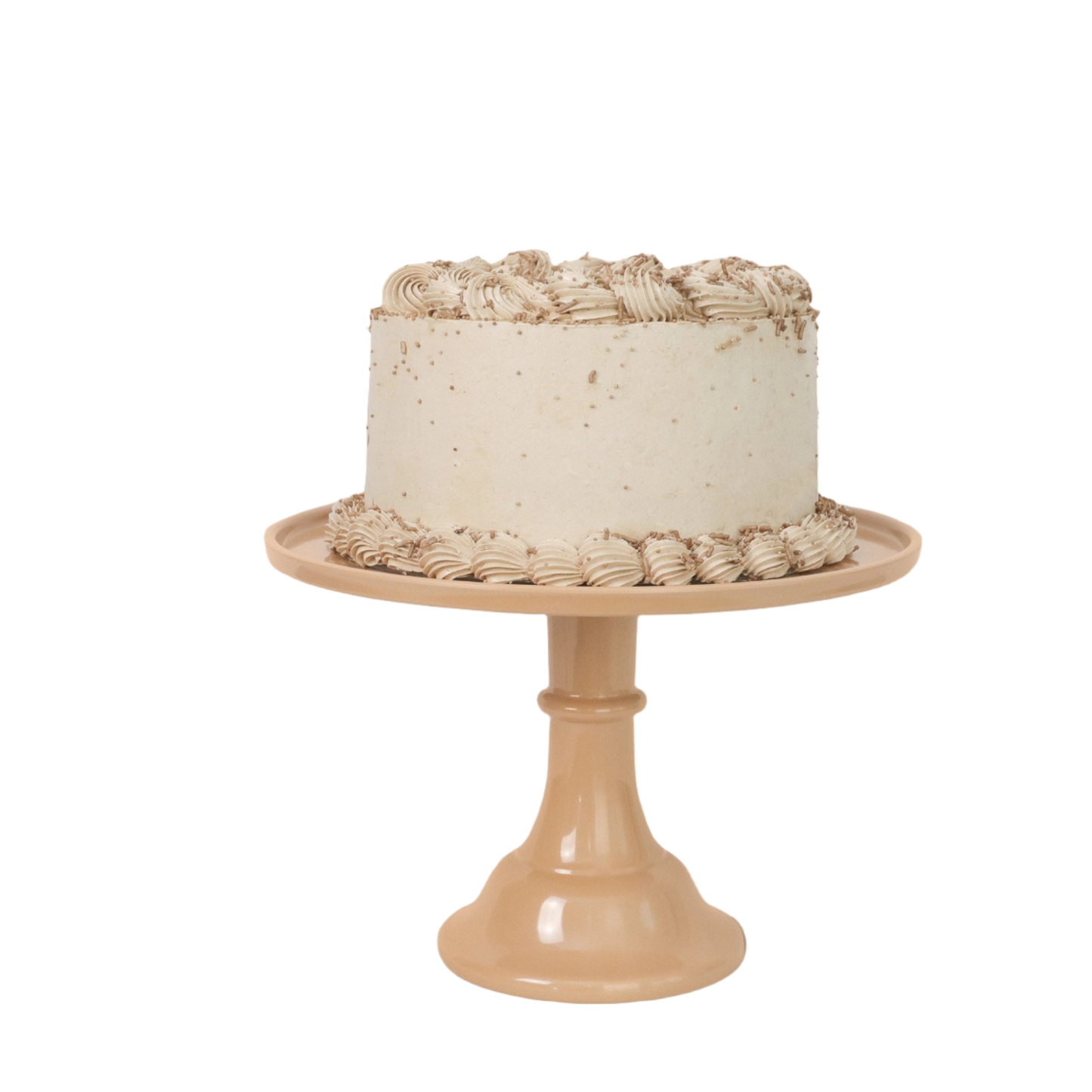 Melamine Cake Stand - Latte Brown