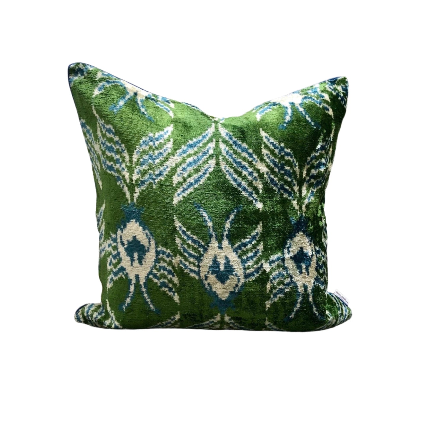 Ikat Green Fishbone - 16x16