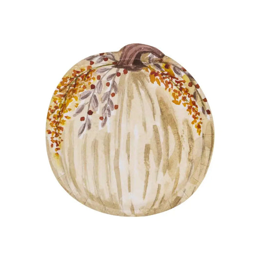 Paper Plate (Large) - Amber Harvest Pumpkin Assortment