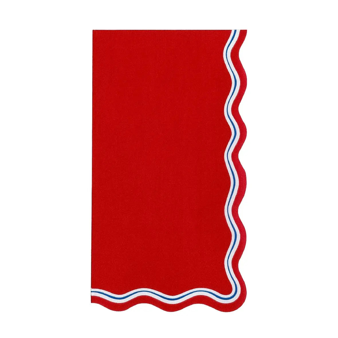 Guest Napkin - Scalloped Patriotic