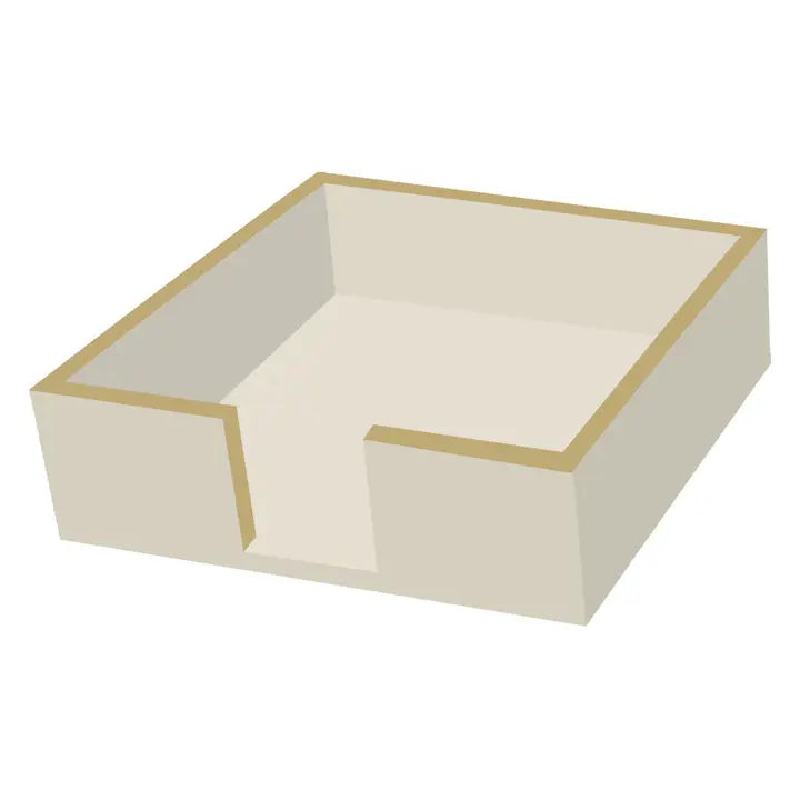 Cocktail Napkin Holder - Taupe Lacquer