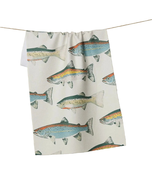 Tea Towel - Hooked On Fishing